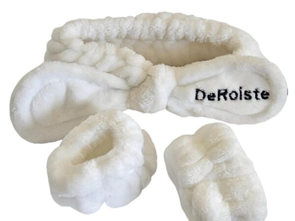 Deroiste Skincare Head Band & Wrist Band Set - Image 4